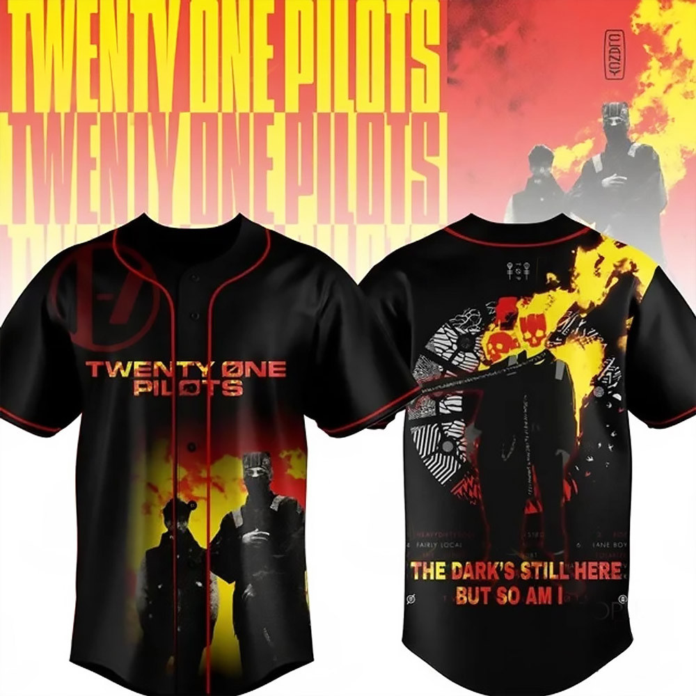 Twenty One Pilots The Dark Still Here But So Am I Baseball Jersey Gifts For Dudes