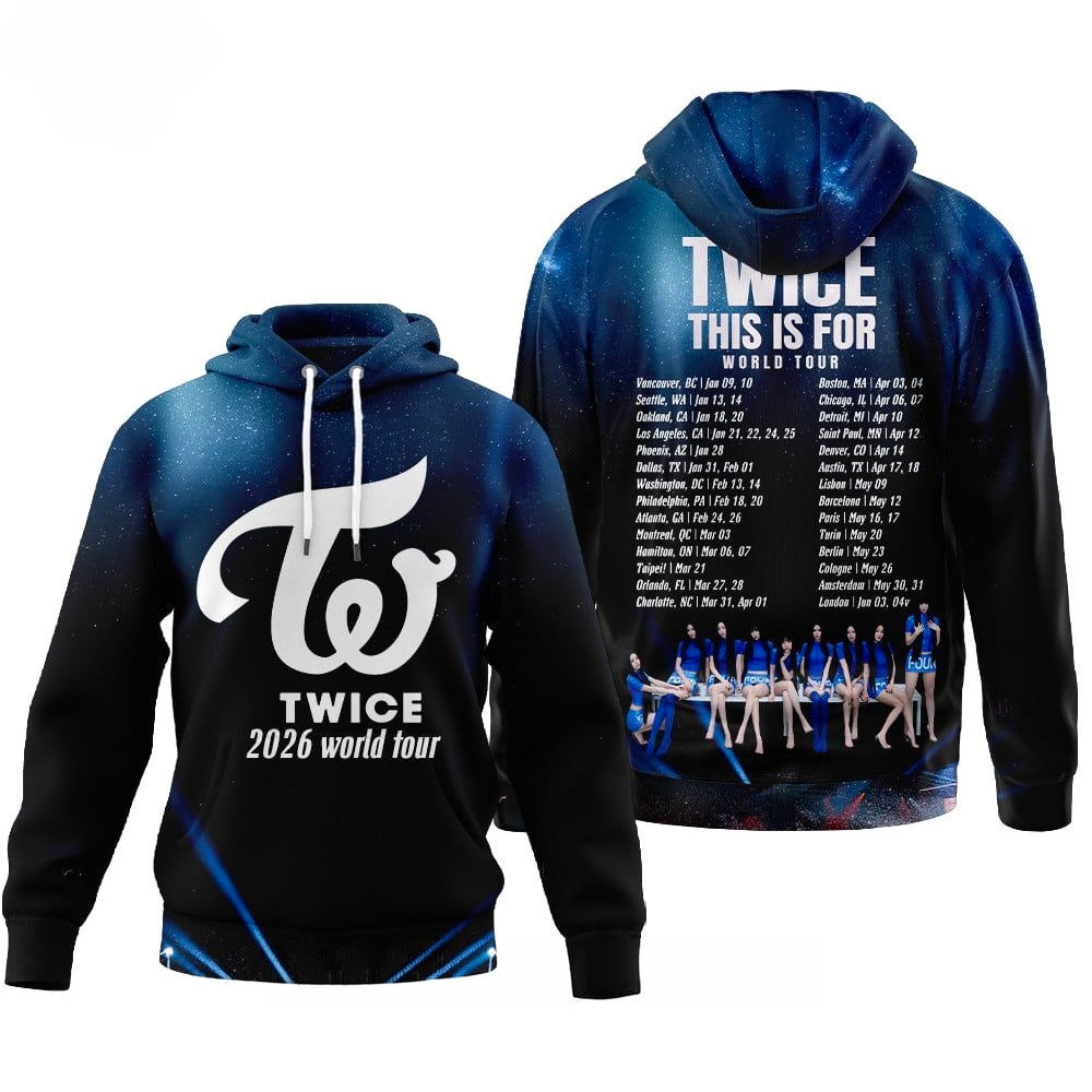 Twice 2026 World Tour Hoodie Twice Merch Gift Ideas For Sister