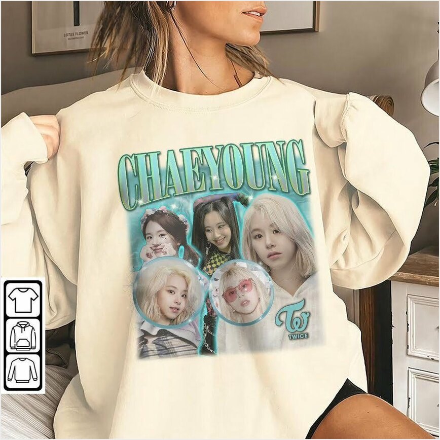Twice Chaeyoung Vintage Unisex Sweatshirt, Twice Member Sweatshirt, K-Pop Idol Sweatshirt Gifts For Friends Twice Chaeyoung Vintage Unisex Sweatshirt, Twice Member Sweatshirt, K-Pop Idol Sweatshirt Gifts For Friends