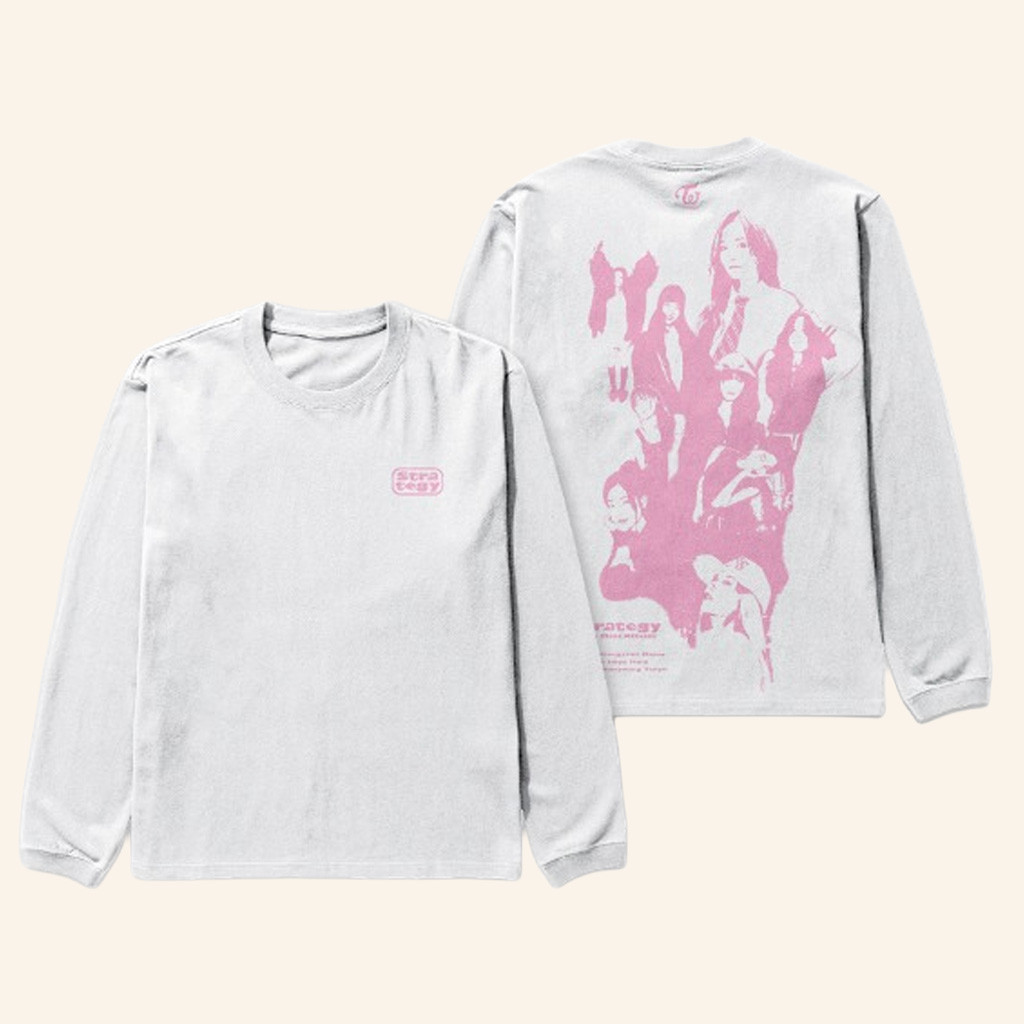 Twice Merch Portrait Ver Twice Strategy Pop-Up In Seoul Long Sleeve T-Shirt Presents For Her