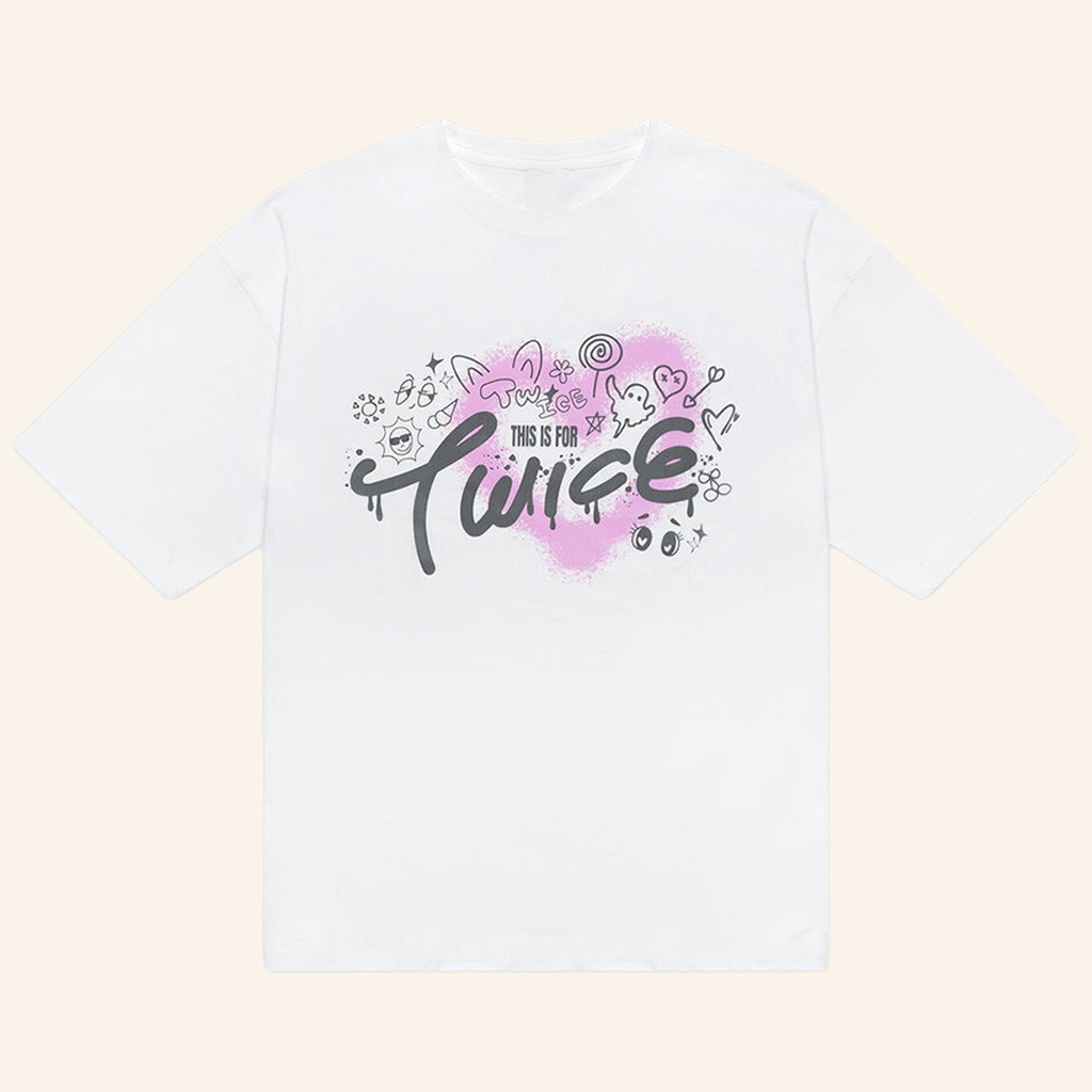 Twice Merch This Is For Twice White T-Shirt Best Christmas Gifts For Sister Twice Merch This Is For Twice White T-Shirt Best Christmas Gifts For Sister
