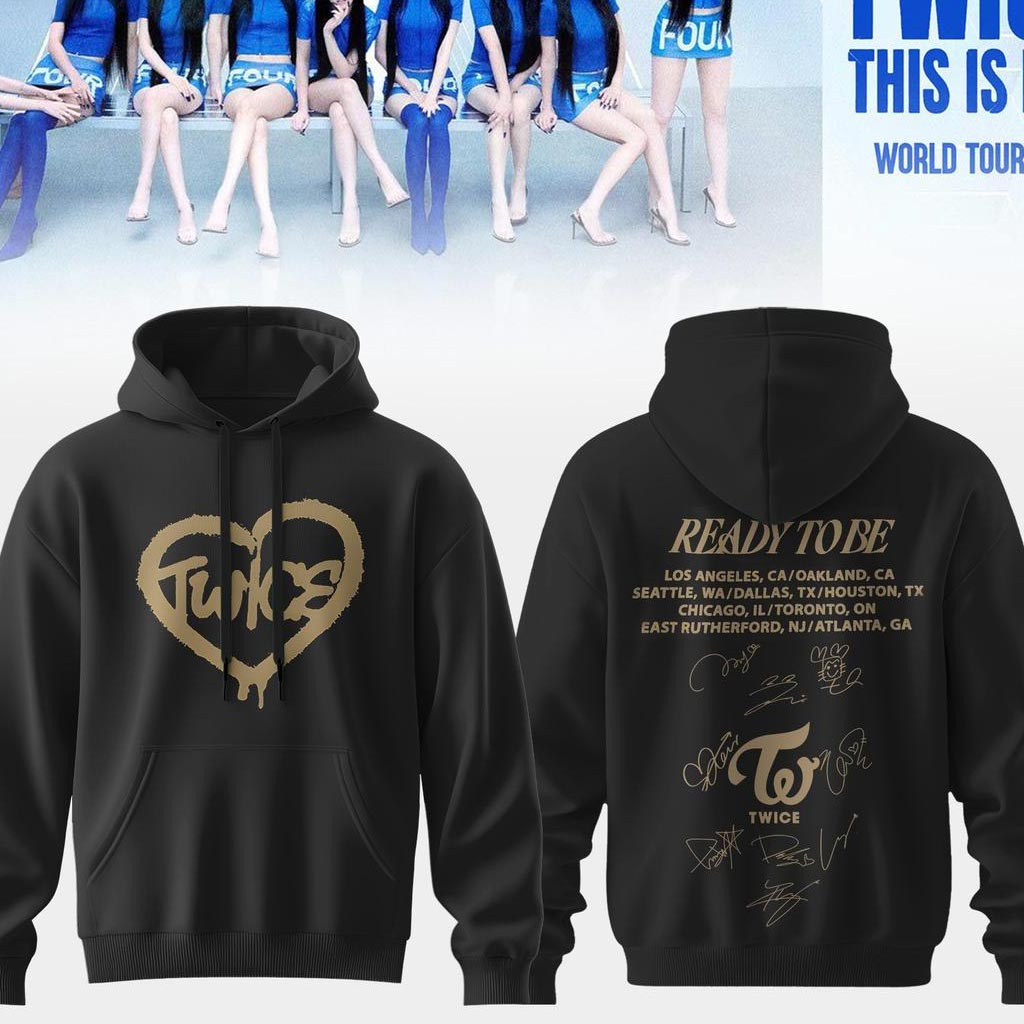 Twice Tour Merch 2026 Ready To Be Hoodie Twice This Is For World Tour Merch Gifts For Fans