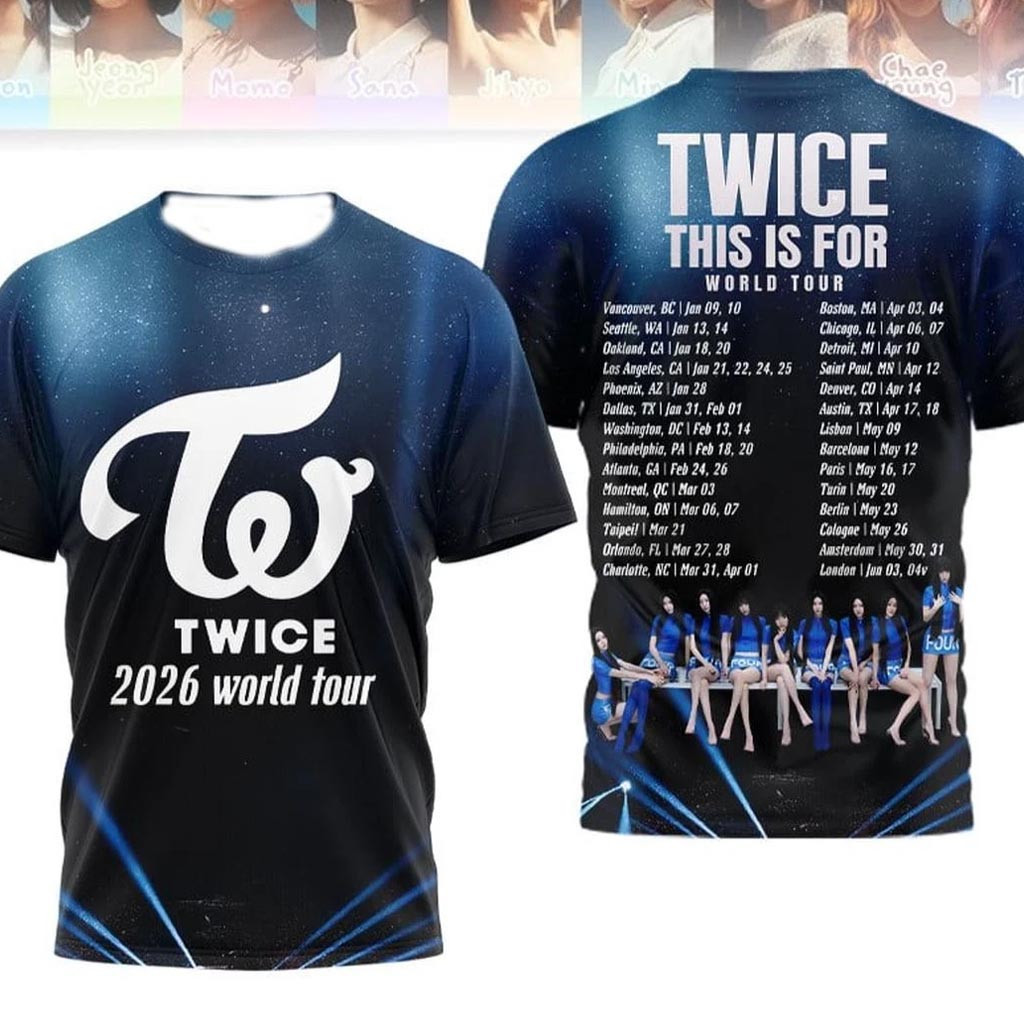 Twice Tour Merch 2026 Twice This Is For World Tour T-Shirt Gift Ideas For KPop Fans