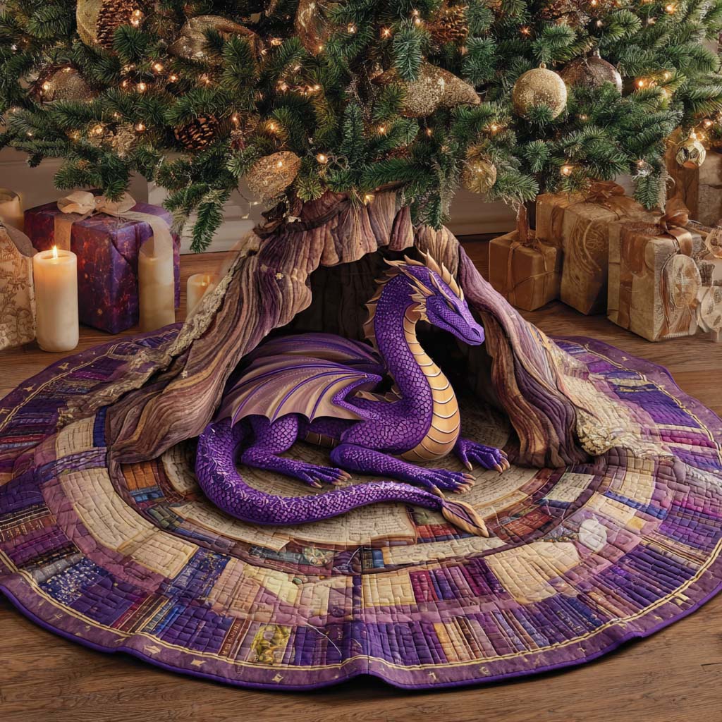 Twilight Archive Quilted Tree Skirt Holiday Decorations Birthday Presents For Book Lovers