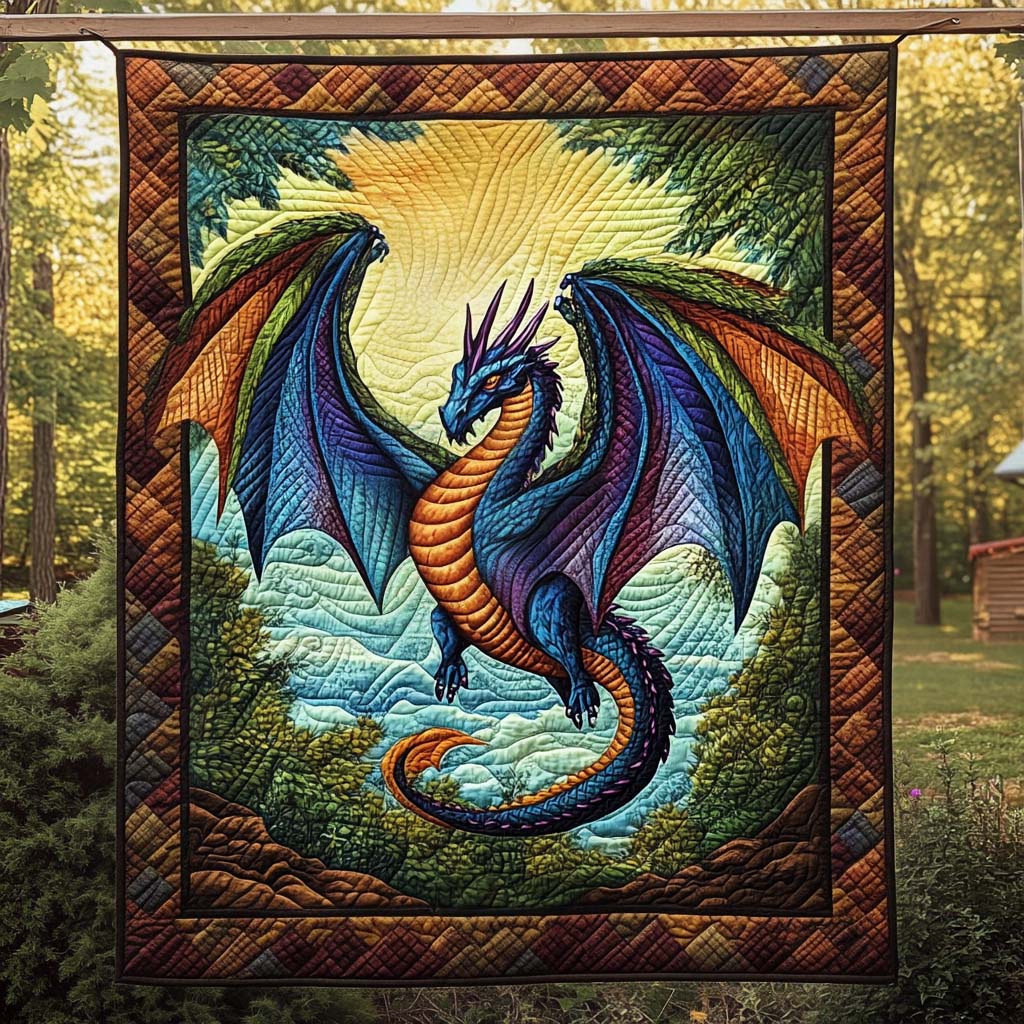 Twilight Blaze Quilted Blanket Presents For Dragon Lovers