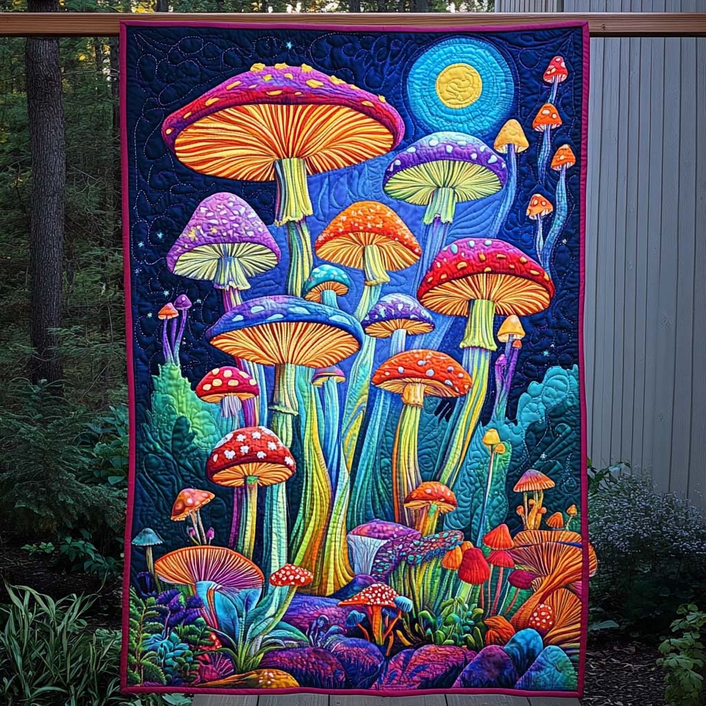 Twilight Bloom Quilted Blanket Cute Blankets For Bed