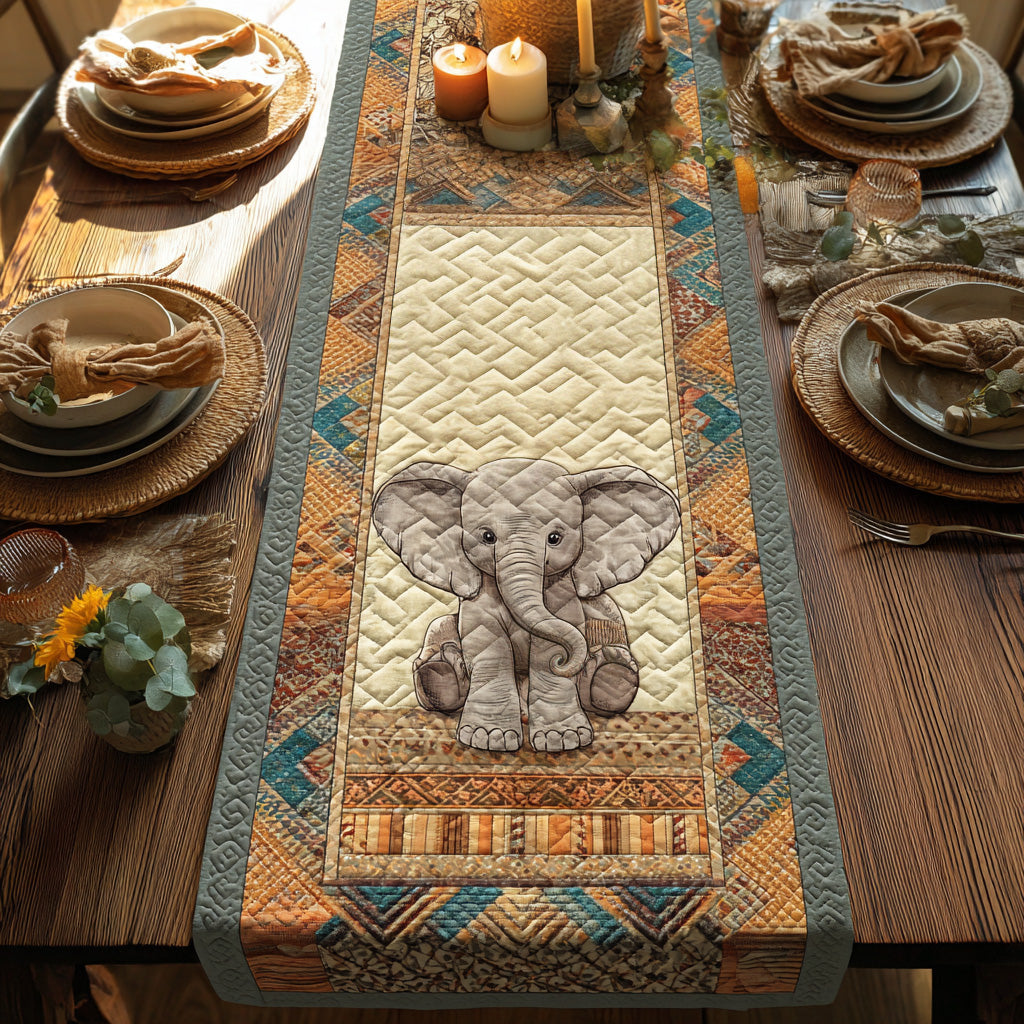 Twilight Elephant Quilted Table Runner Dining Table Decor Ideas Best Elephant Gift Ideas