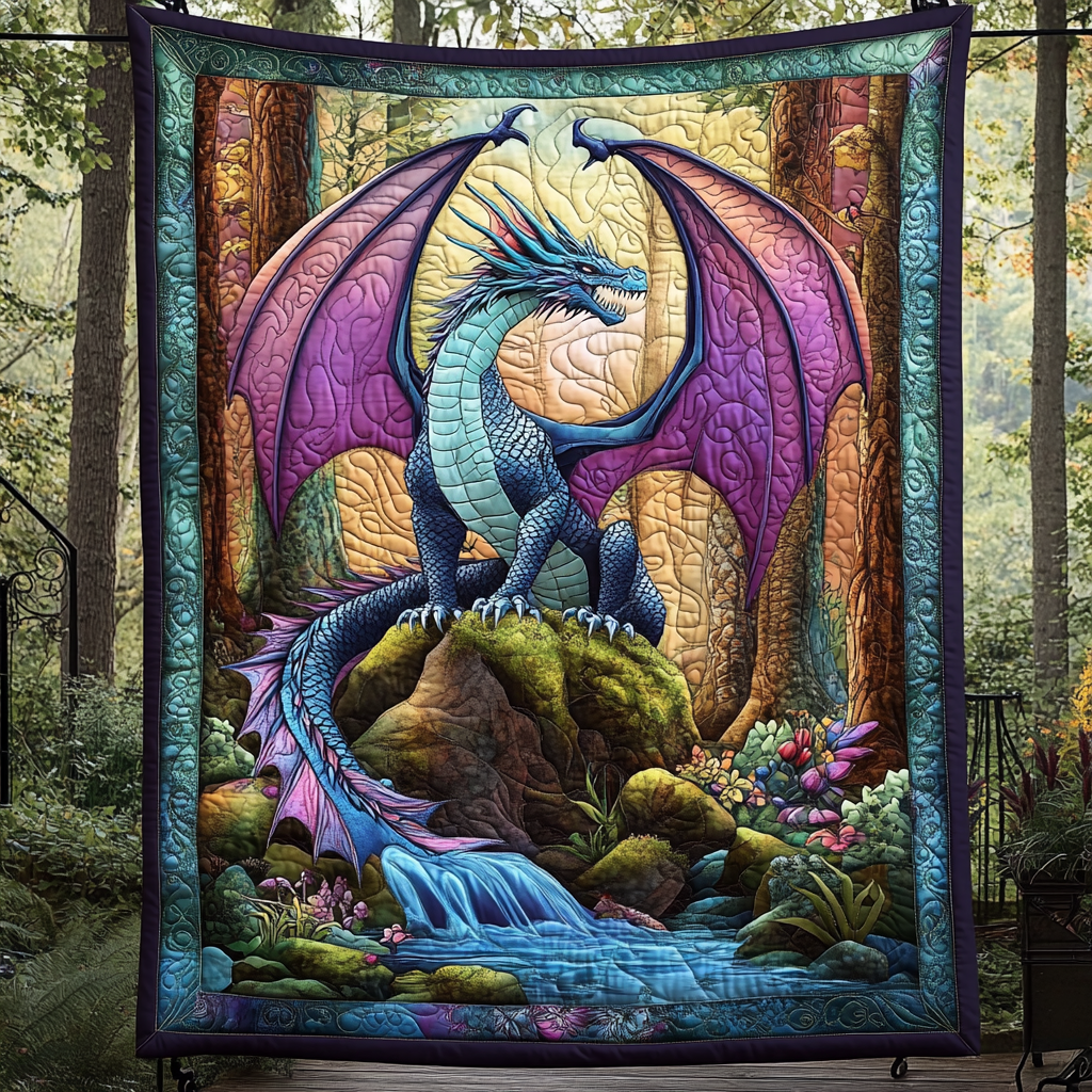 Twilight Fury Quilted Blanket Presents For Dragon Lovers