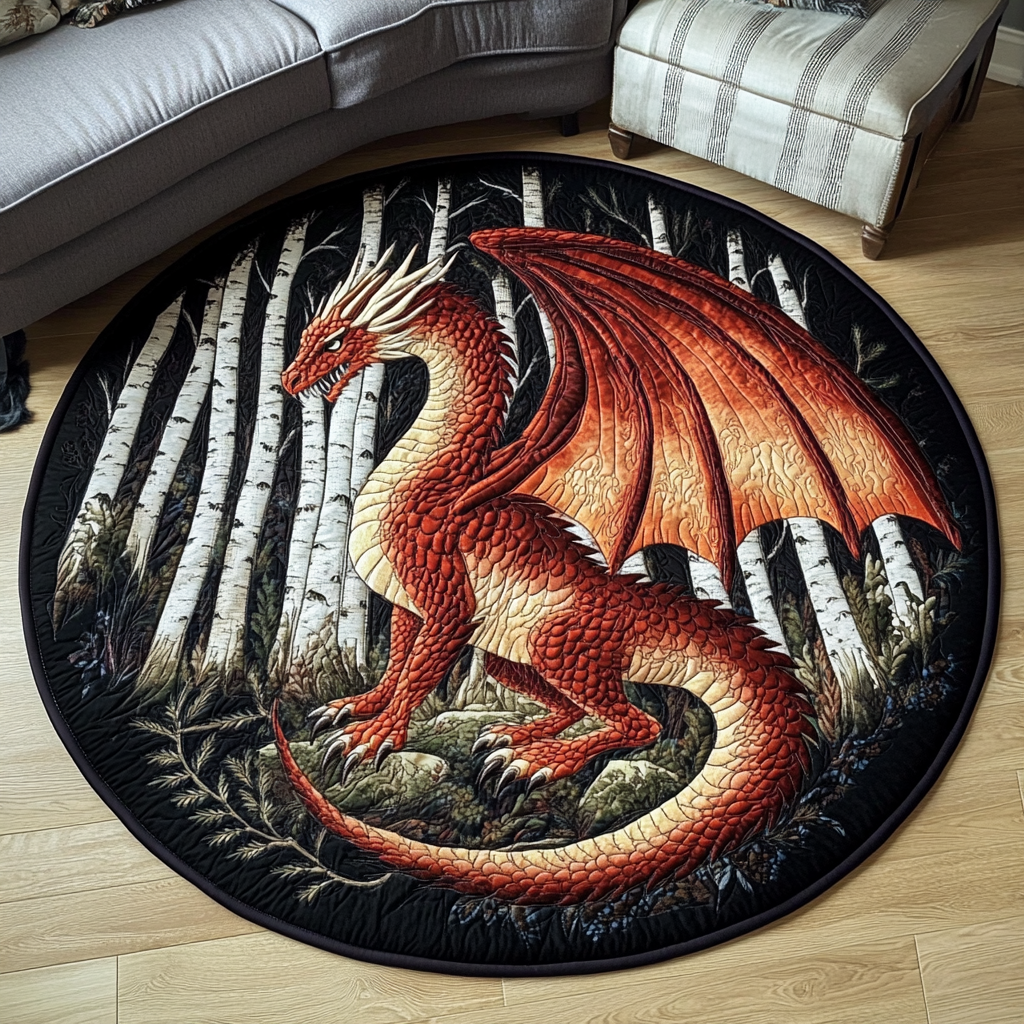 Twilight Fury Quilted Round Mat Foyer Decor Ideas Book Themed Gifts For Husband
