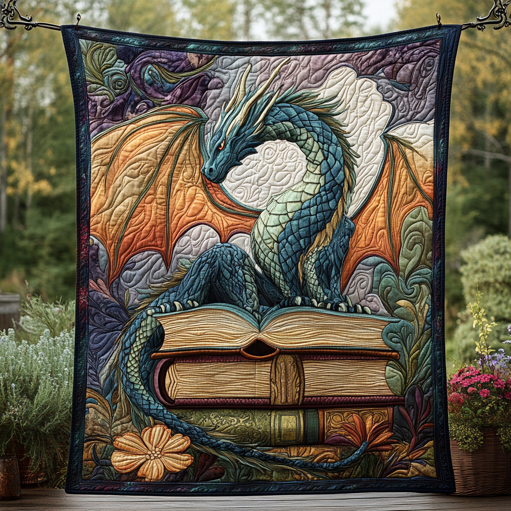 Twilight Guardian Quilted Blanket Presents For Dragon Lovers