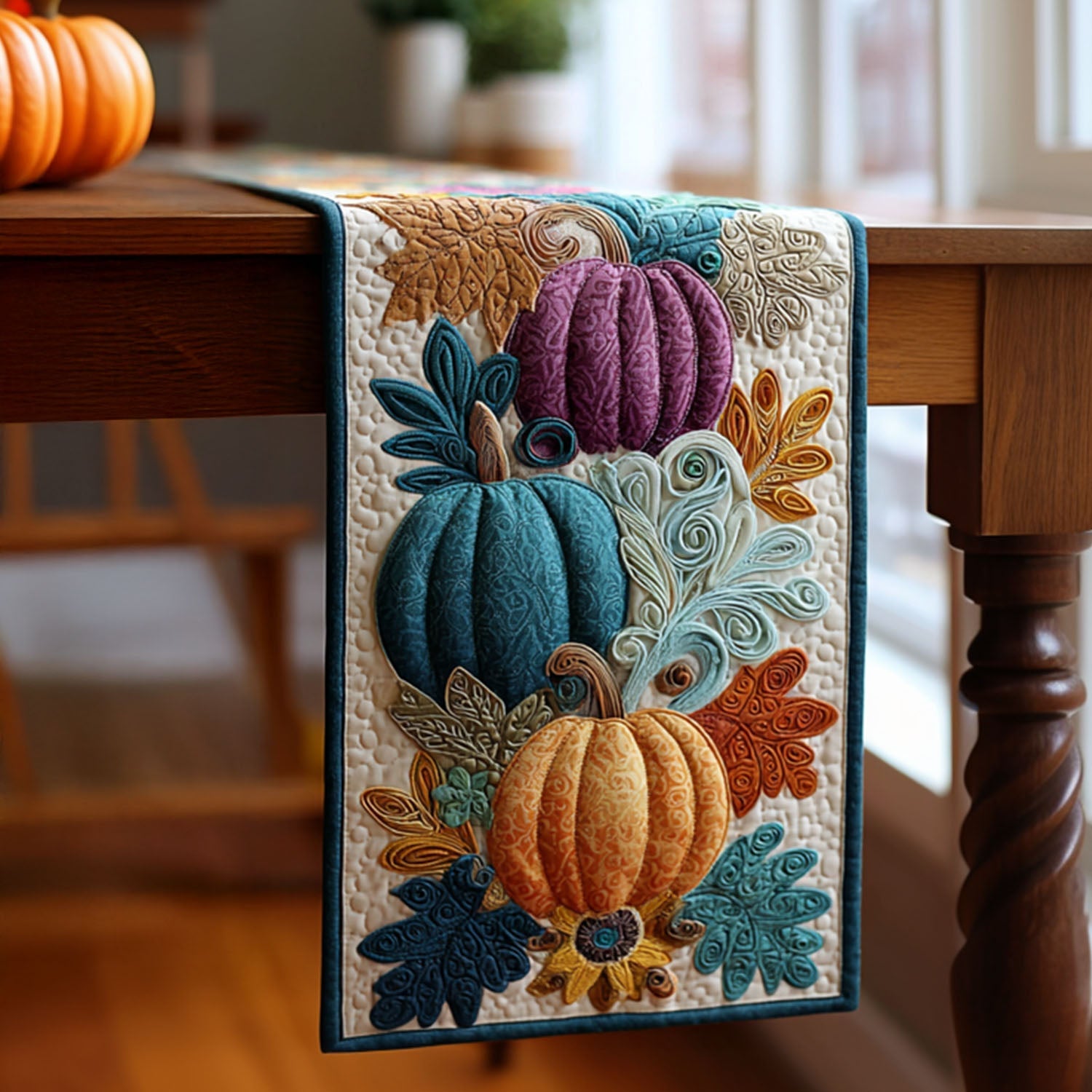 Twilight Harvest Quilted Table Runner Fall Table Cover Gifts For My Mother In Law