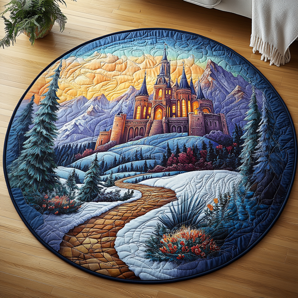 Twilight Haven Quilted Round Mat Entryway Design Ideas Gifts For Ranchers