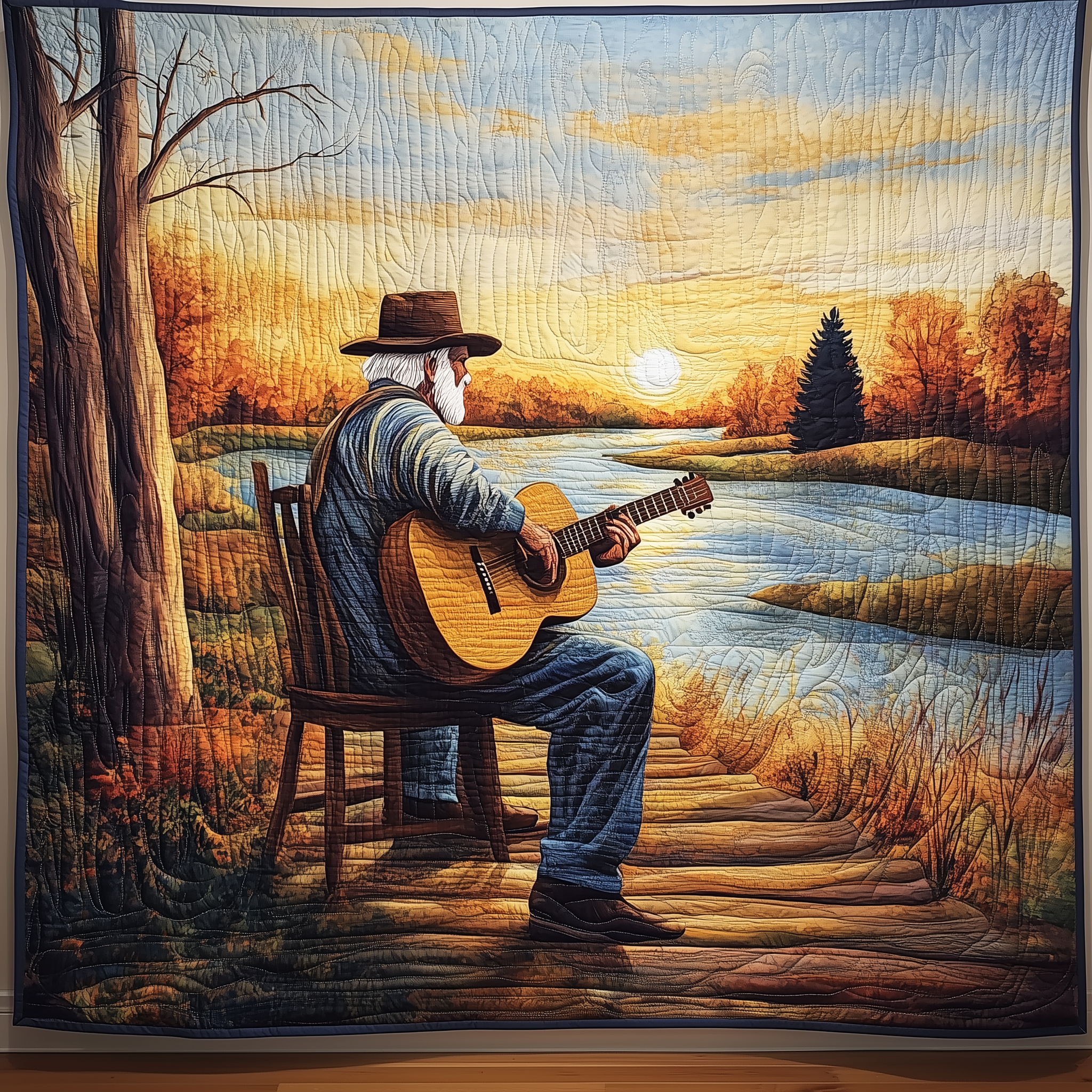 Twilight Melodies Quilted Blanket Christmas Quilted Blanket Christmas Gifts For Parents