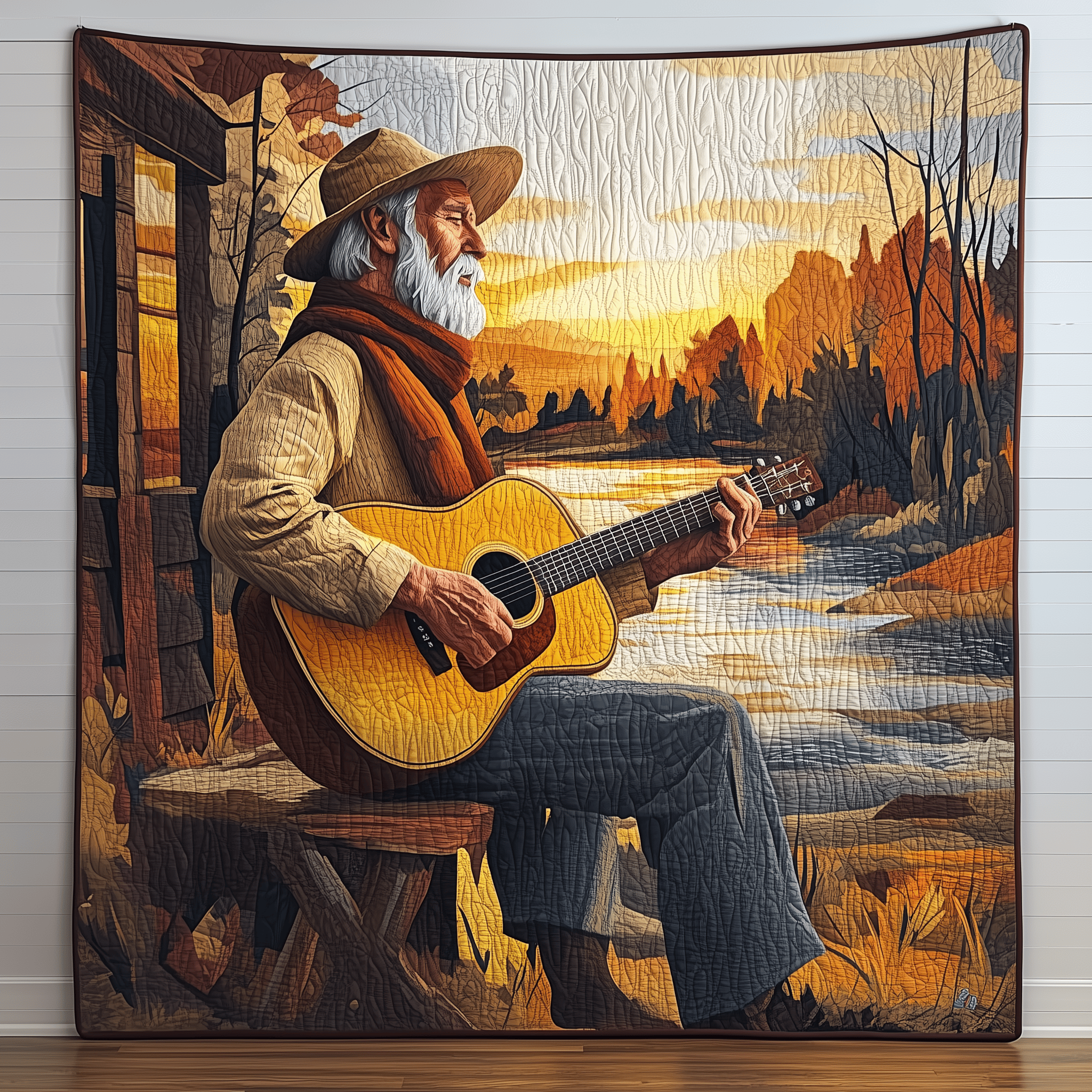 Twilight Melodies Quilted Blanket Christmas Quilted Blanket Cool Christmas Gifts For Parents