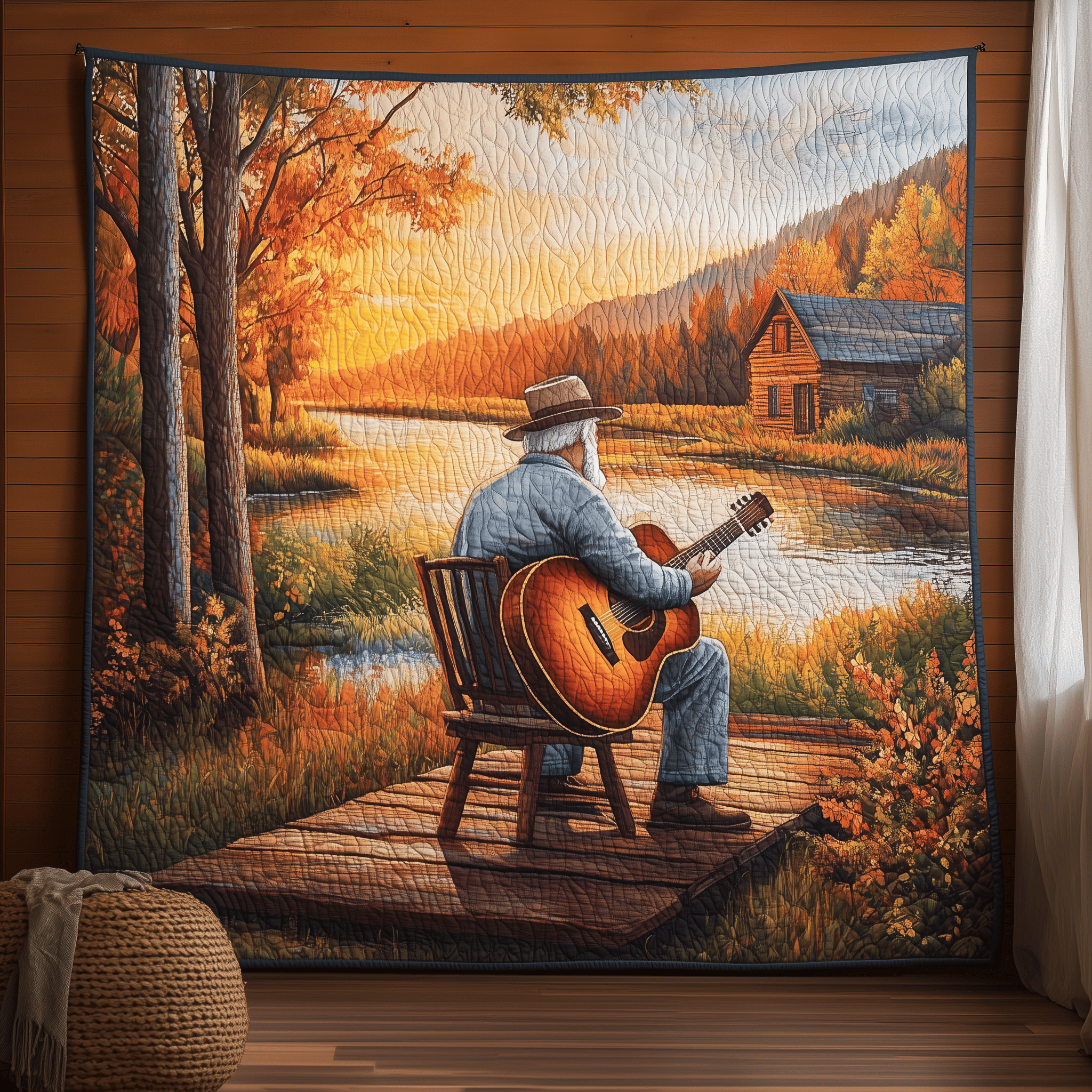 Twilight Melodies Quilted Blanket King Blanket Best Retirement Gifts