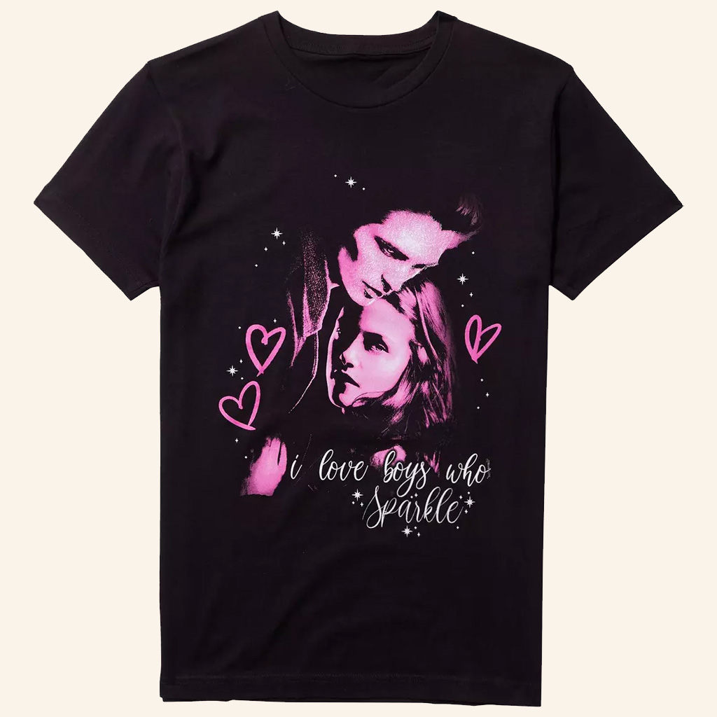 Twilight Merch Bella And Edward Sparkle T-Shirt Best Gifts For Girlfriend