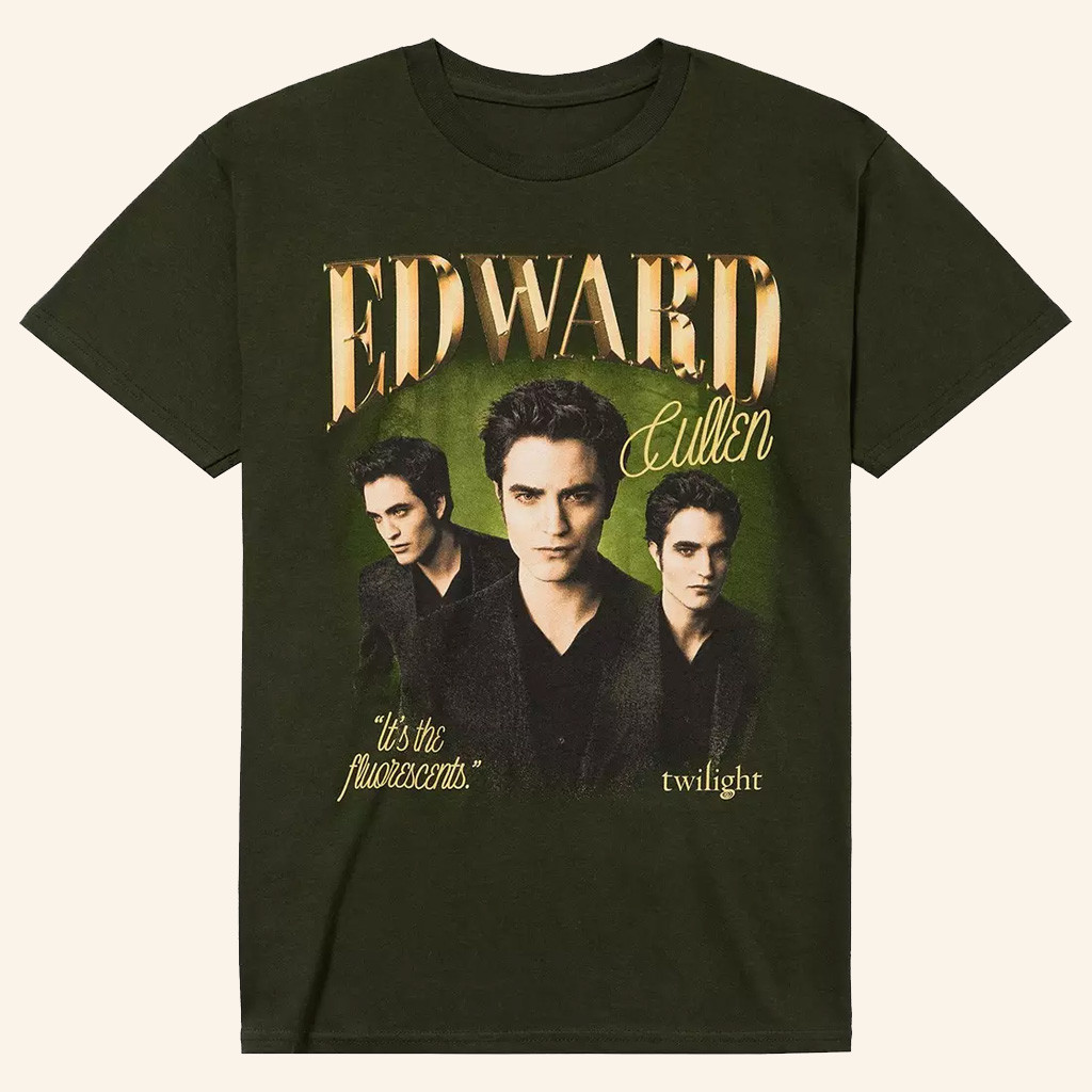 Twilight Merch Edward Cullen Fluorescents T-Shirt Great Gifts For Her