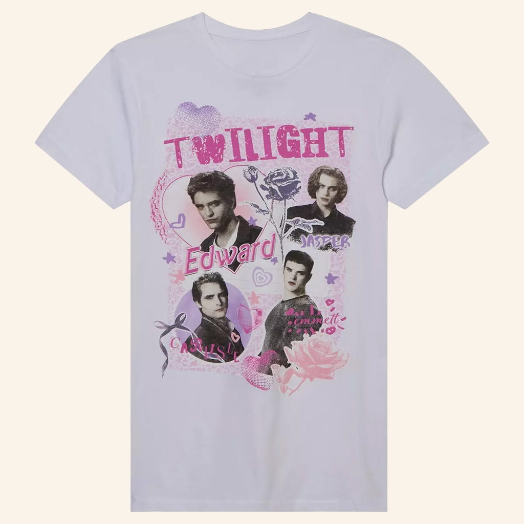 Twilight Merch Heartthrobs Collage T-Shirt Good Gifts For Sisters