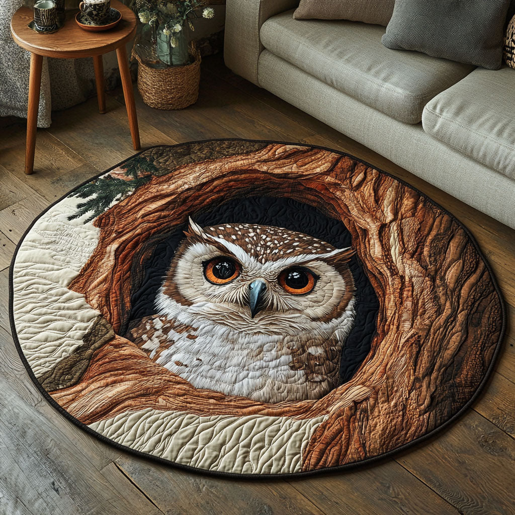 Twilight Quilted Round Mat Unique Front Door Decor Presents For Farmers