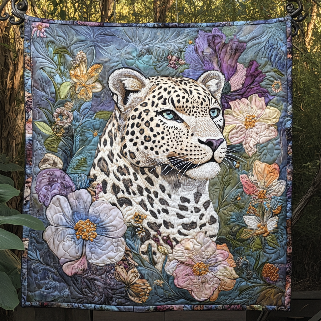 Twilight Stalker Quilted Blanket Leopard Blanket Leopard Gifts For Her
