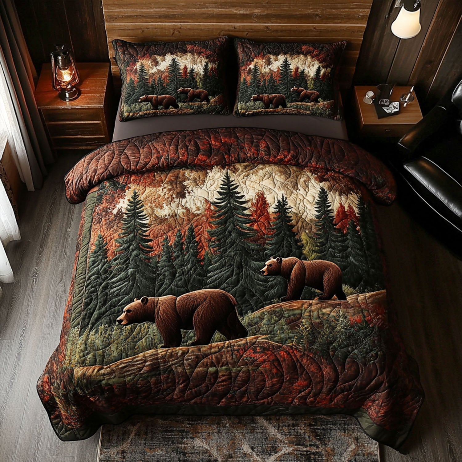 Twilight Trek Quilted Bedding Set Best Comforter Sets Presents For Wildlife Lovers
