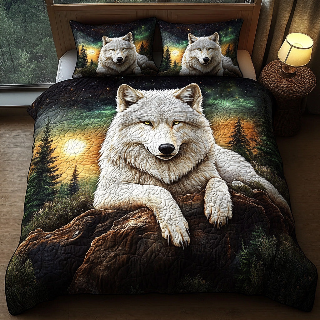 Twilight Wolf Quilted Bedding Set Bedroom Decorations Great Wolf Christmas Gift