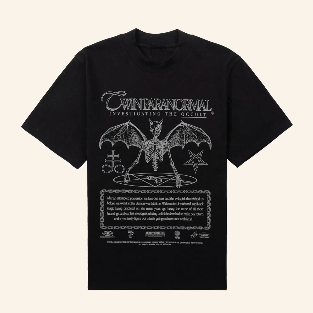 Twin Paranormal Merch Demonic Evidence T-Shirt Gift Ideas For Husband Twin Paranormal Merch Demonic Evidence T-Shirt Gift Ideas For Husband