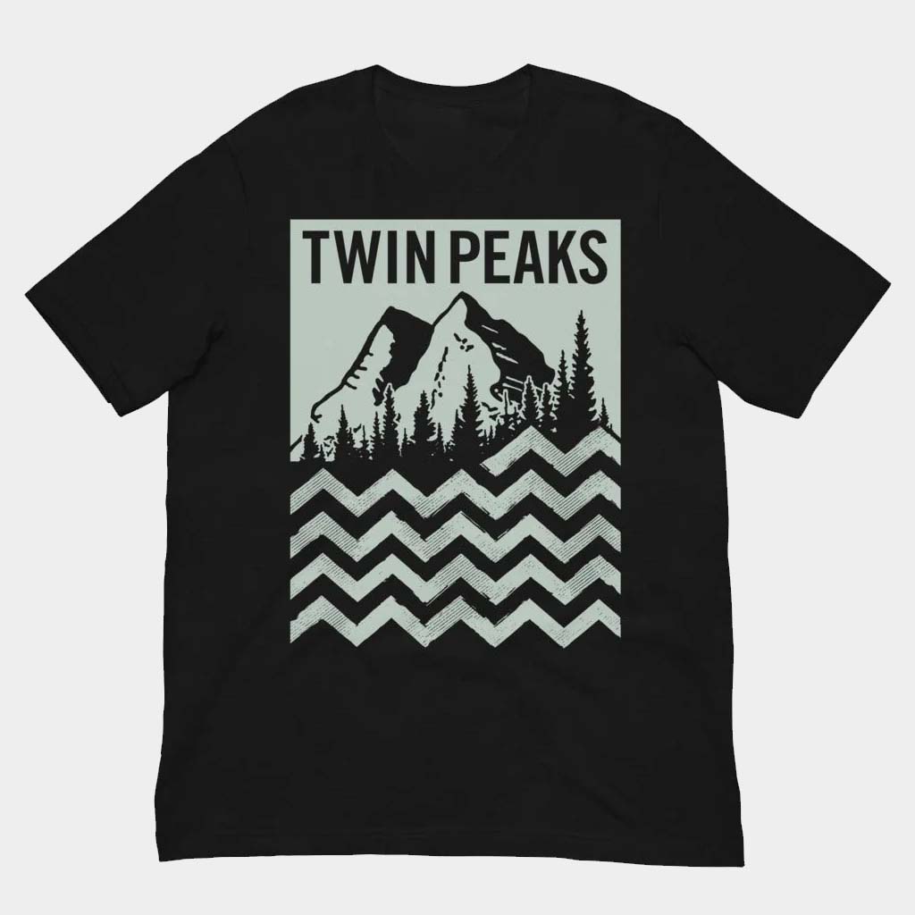 Twin Peaks Merch Twin Peaks Mountain Line T-Shirt Birthday Gift For Friends
