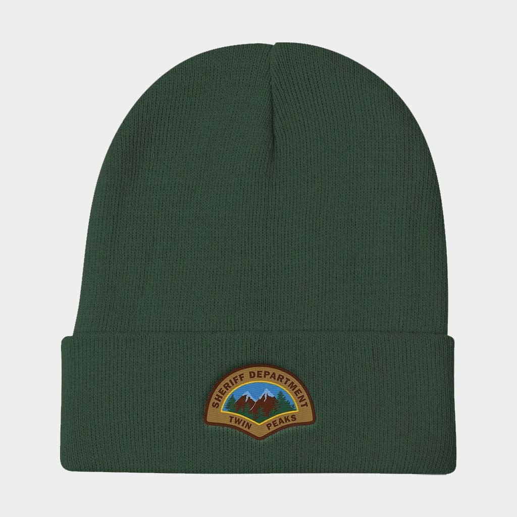 Twin Peaks Merch Twin Peaks Sheriff's Department Beanie Birthday Gifts For Son