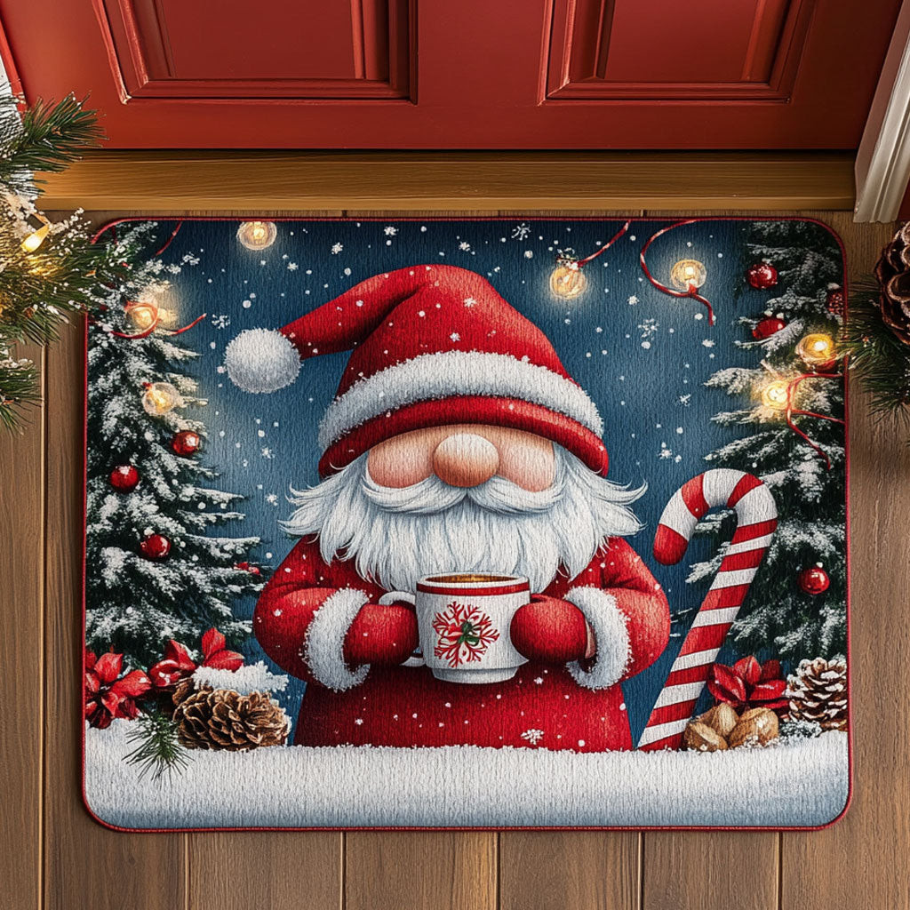Twinkle Gnome Doormat Blanket Perfect Gift For Friends and Family on Christmas Day