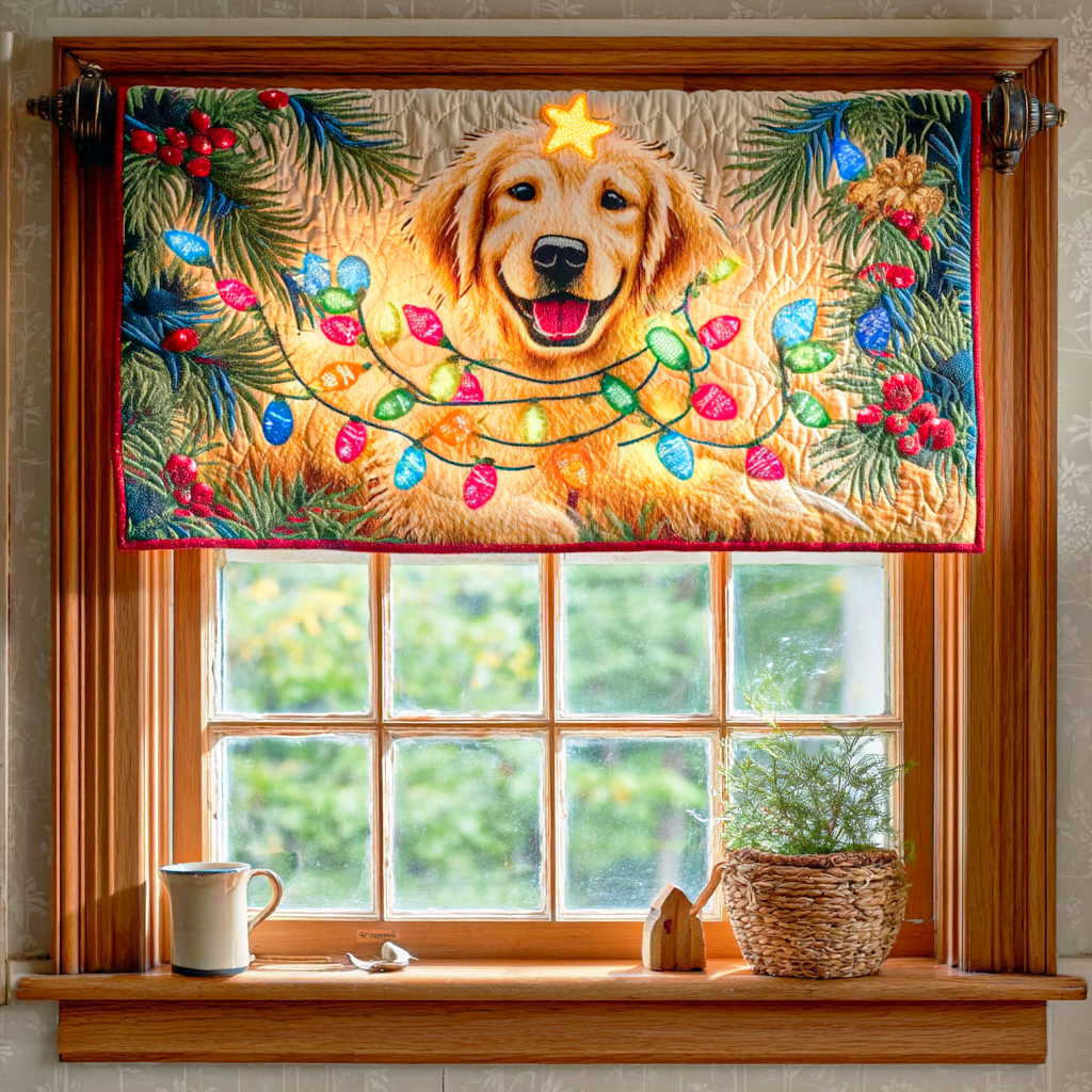 Twinkle Light Golden Quilted Valance Entryway Rug Ideas Best Presents For Dog
