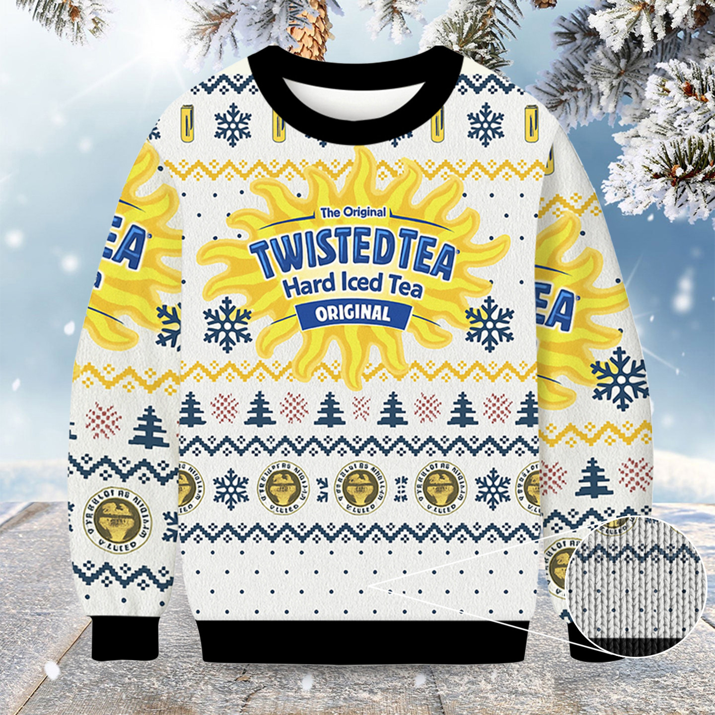 Twisted Tea Hard Iced Tea Christmas Ugly Sweater Holiday Apparel Christmas Gift Ideas