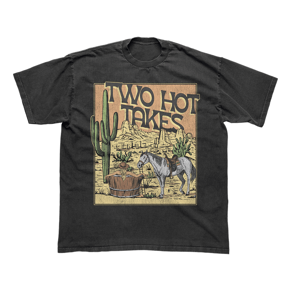 Two Hot Takes Merch Desert Horse Black T-Shirt Mother's Day Gifts For For Wife From Husband