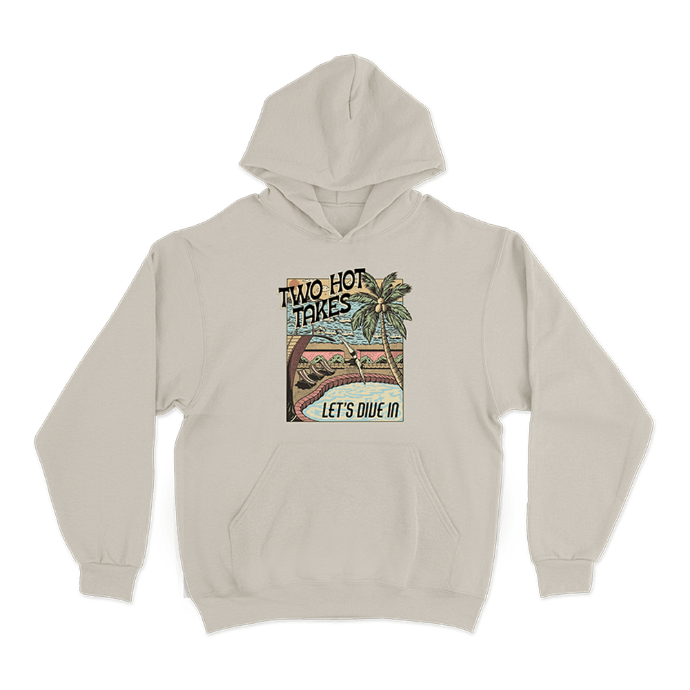 Two Hot Takes Merch Let's Dive In Hoodie Perfect Father's Day Gifts Gift for Dad