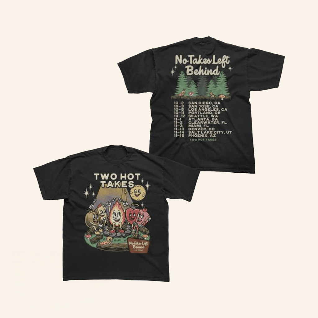 Two Hot Takes Merch No Takes Left Behind Tour T-Shirt Friends Gifts Two Hot Takes Merch No Takes Left Behind Tour T-Shirt Friends Gifts