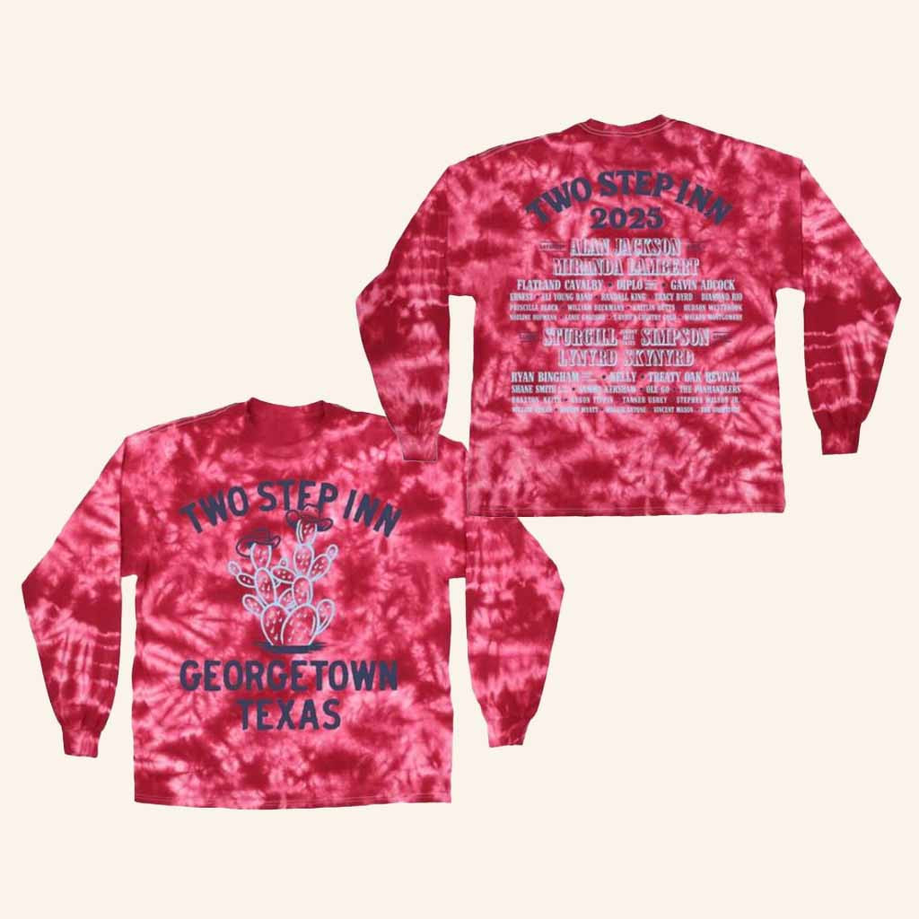 Two Step Inn Merch Cowboy Cactus 2025 Long Sleeve Shirt Presents For Music Lovers Two Step Inn Merch Cowboy Cactus 2025 Long Sleeve Shirt Presents For Music Lovers