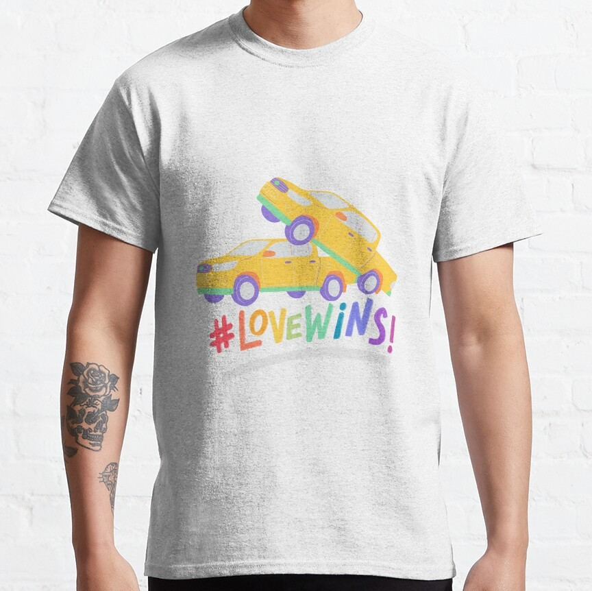 Two Trucks Pride Lemon Demon T-Shirt Official Lemon Demon Band Merch Fan Clothing