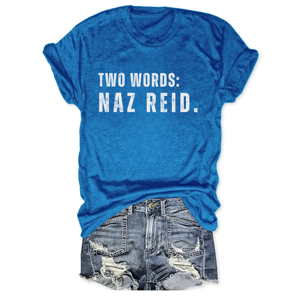 Two Words Naz Reid Women's T-Shirt Minnesota Timberwolves Basketball Fan Merch Gifts