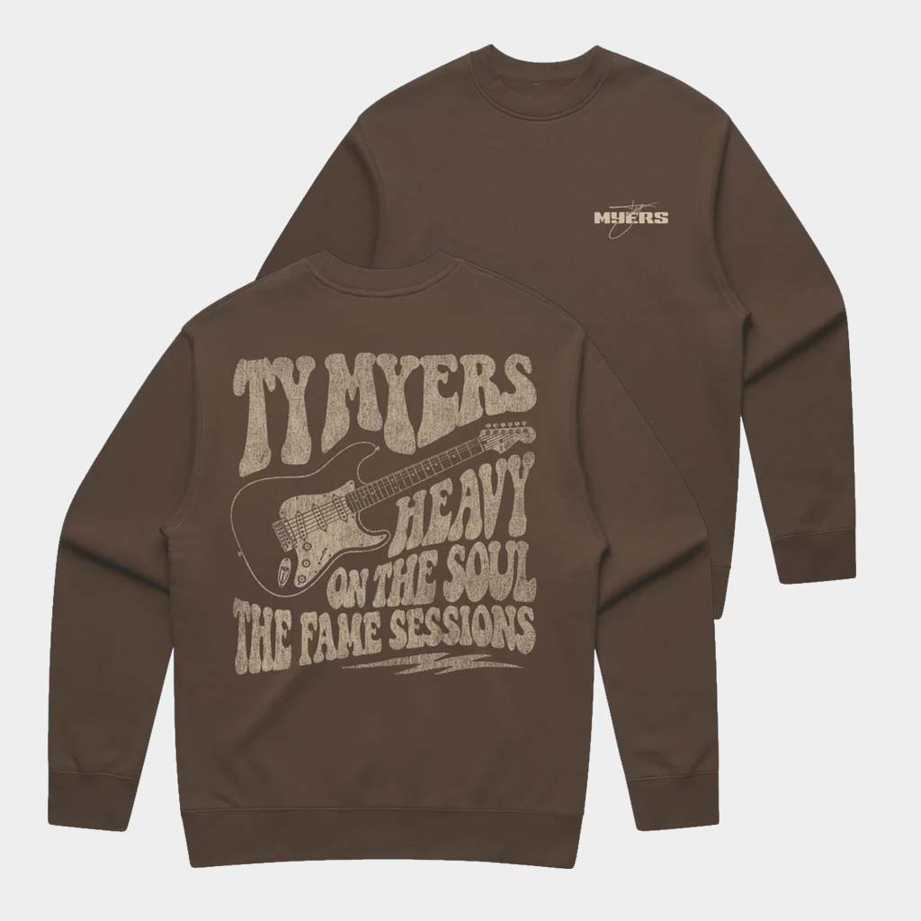 Ty Myers Merch Heavy On The Soul Crewneck Sweatshirt Best Gifts For Music Lovers