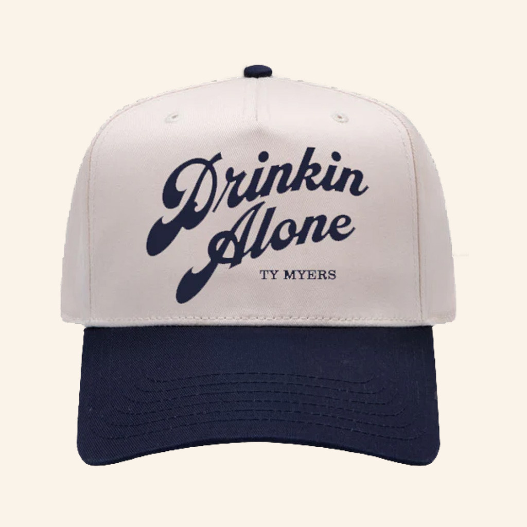 Ty Myers Merch Ty Myers Drinkin Alone Embroidered Hat Birthday Gifts For Music Fans