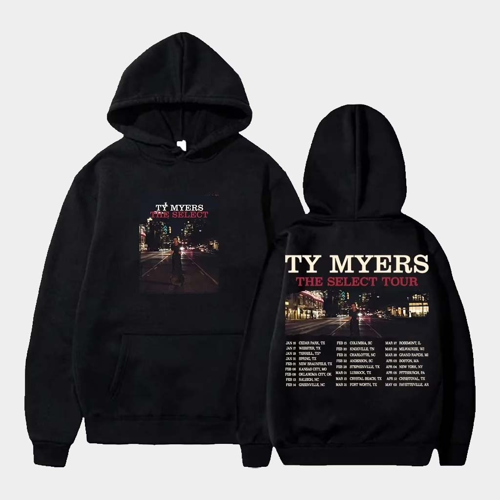 Ty Myers Merch Ty Myers The Select Album 2025 Tour Hoodie Gift Ideas For Music Lovers