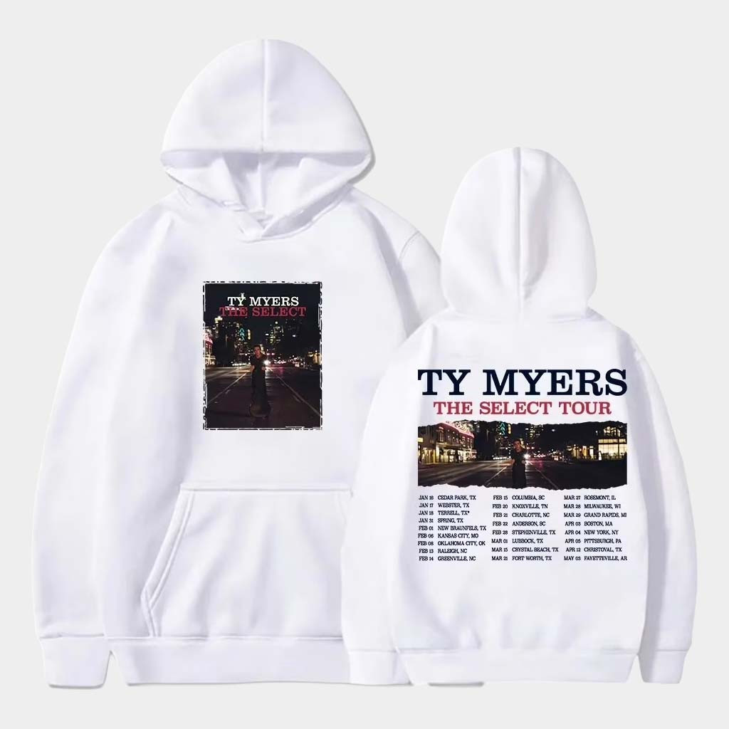 Ty Myers Merch Ty Myers The Select Album 2025 Tour Hoodie Gifts For Music Enthusiasts