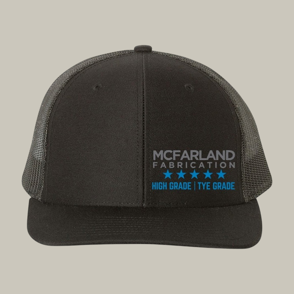Tye Grade McFarland Fabrication Snapback Trucker Hat Cleetus McFarland Merch Fan Gifts