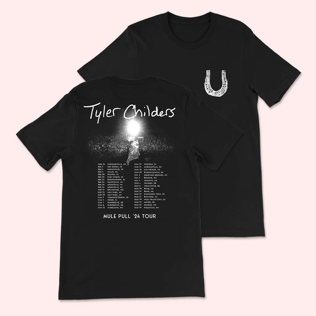 Tyler Childers Merch 2024 Mule Pull Tour T-Shirt Gifts For Fans Tyler Childers Merch 2024 Mule Pull Tour T-Shirt Gifts For Fans