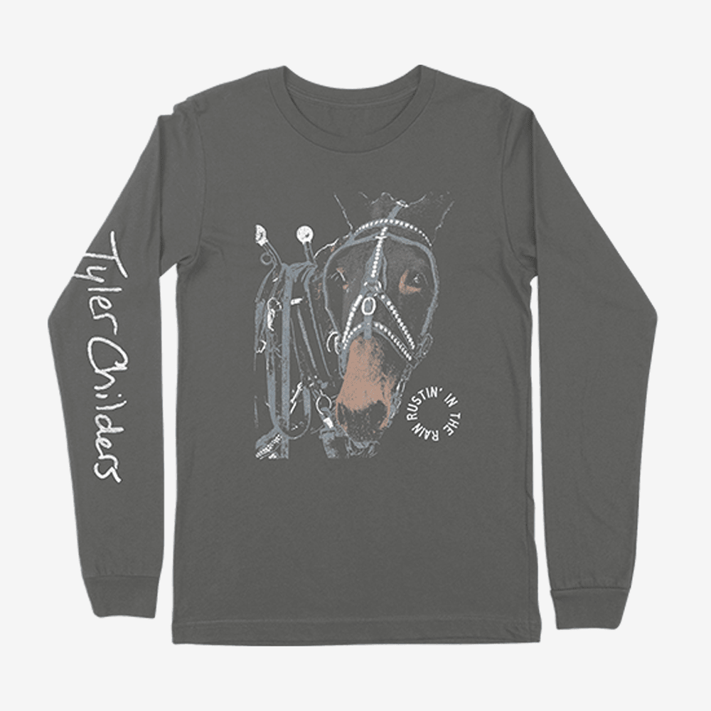 Tyler Childers Merch Horse Long Sleeve Shirt Rustin In The Rain Tyler Childers Clothing Gifts