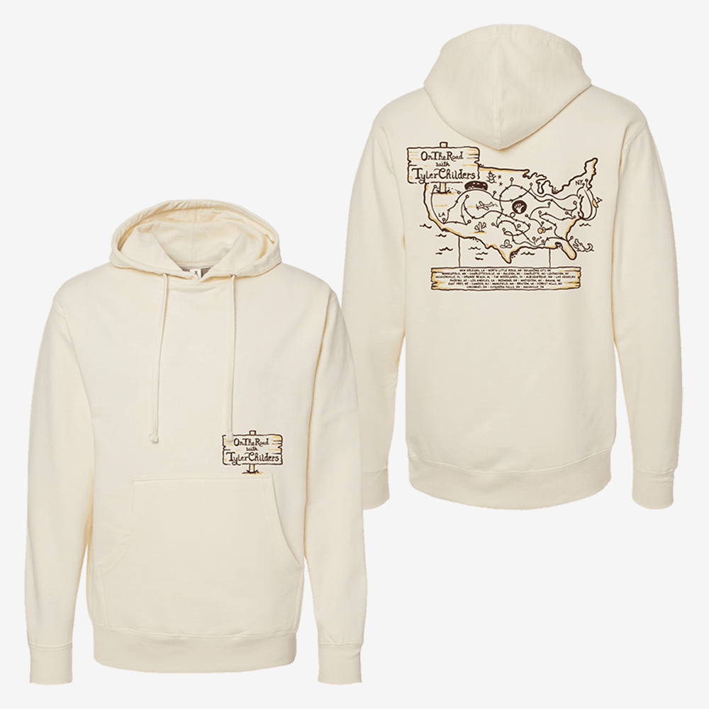 Tyler Childers Merch On The Road Map Hoodie Music Apparel Gifts For Tyler Childers Lovers