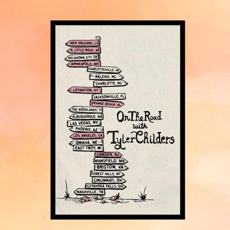Tyler Childers Merch On The Road With Tyler Childers Tour 2025 Poster Wall Art Decor
