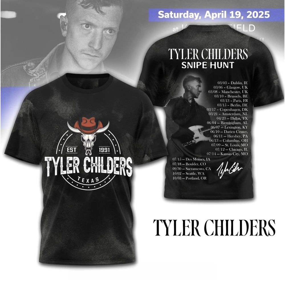 Tyler Childers Snipe Hunt Tour 2025 T-Shirt Tyler Childers Merch Gifts For Fans