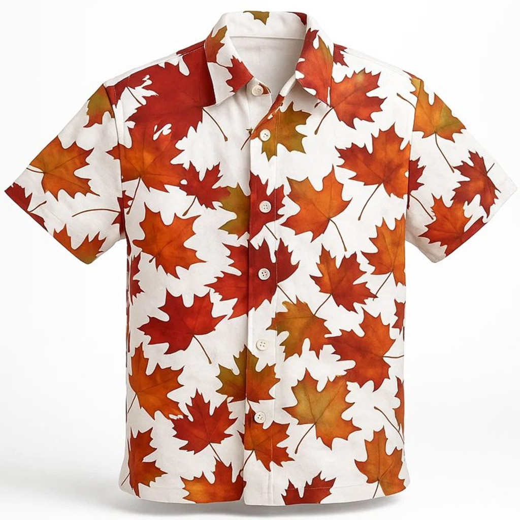 Tyler Durden Maple Leaf Hawaiian Shirt Birthday Present For Husband Tyler Durden Maple Leaf Hawaiian Shirt Birthday Present For Husband