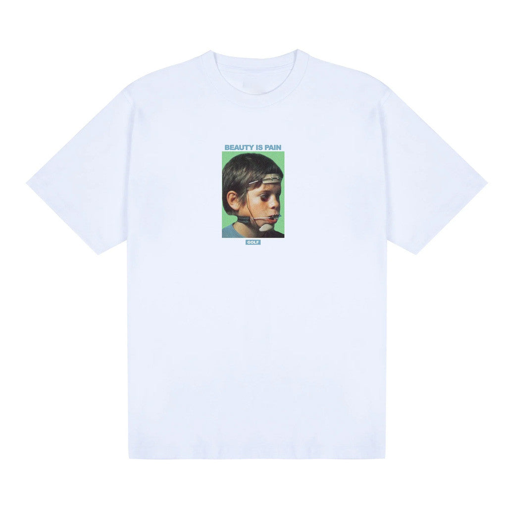 Tyler The Creator Merch Beauty Is Pain T-Shirt White Golf Wang Merch Gifts For Dudes